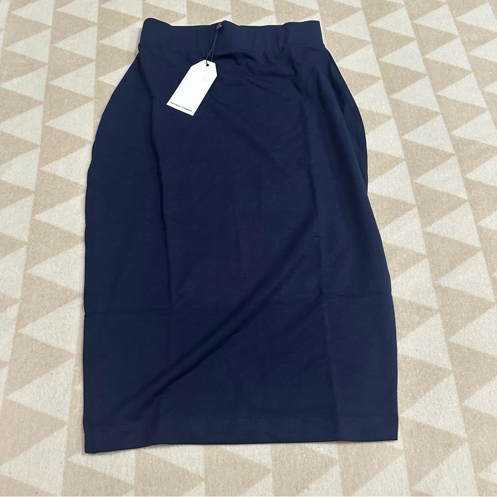 Universal standard Danube jersey skirt maritime blue